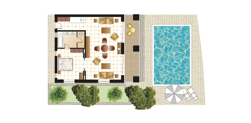 one-bedroom-dream-villa-private-pool-first-row-floorplan